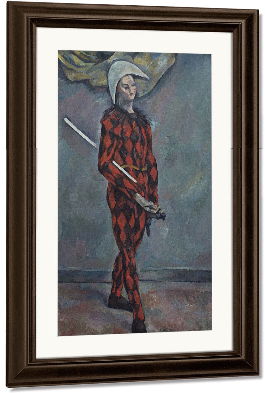Harlequin By Paul Cezanne Fine Art Print