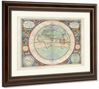 Harmonia Macrocosmica Plate 13 Hemisphere Of The Old World 1660 By Andreas Cellarius Fine Art Print