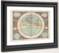 Harmonia Macrocosmica Plate 13 Hemisphere Of The Old World 1660 By Andreas Cellarius Fine Art Print