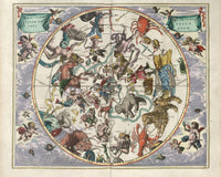 Harmonia Macrocosmica Plate 24 Northern Stellar Hemisphere 1660 By Andreas Cellarius Fine Art Print