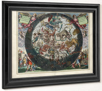 Harmonia Macrocosmica Plate 26 Northern Stellar Hemisphere 1660 By Andreas Cellarius Fine Art Print