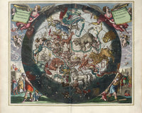 Harmonia Macrocosmica Plate 26 Northern Stellar Hemisphere 1660 By Andreas Cellarius Fine Art Print
