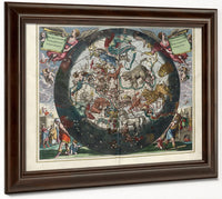 Harmonia Macrocosmica Plate 26 Northern Stellar Hemisphere 1660 By Andreas Cellarius Fine Art Print