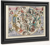 Harmonia Macrocosmica Plate 27 Southern Stellar Hemisphere 1660 By Andreas Cellarius Fine Art Print
