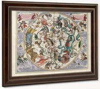 Harmonia Macrocosmica Plate 27 Southern Stellar Hemisphere 1660 By Andreas Cellarius Fine Art Print
