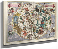 Harmonia Macrocosmica Plate 27 Southern Stellar Hemisphere 1660 By Andreas Cellarius Fine Art Print