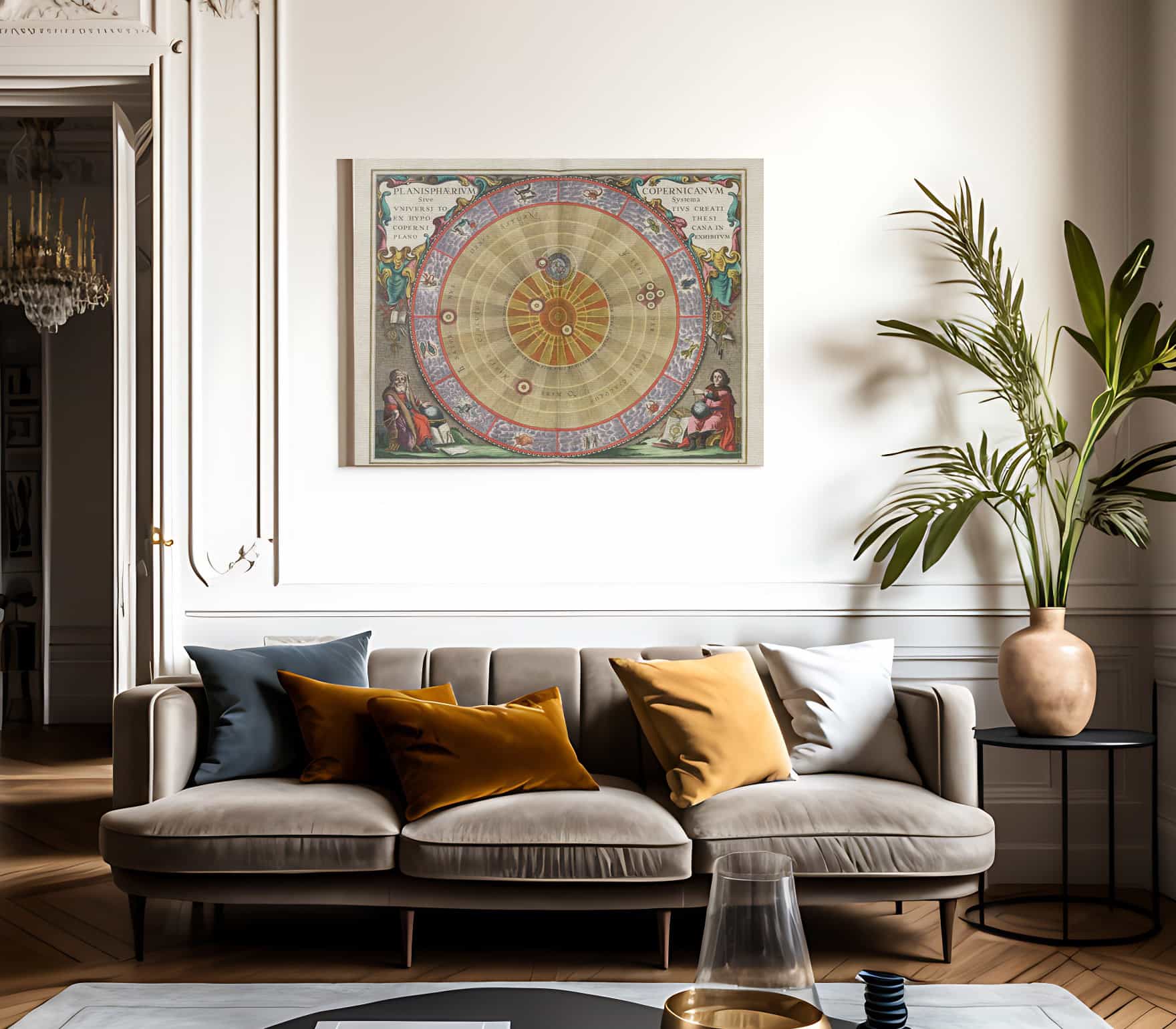 Harmonia Macrocosmica Plate Copy 3 1660 By Andreas Cellarius Fine Art Print