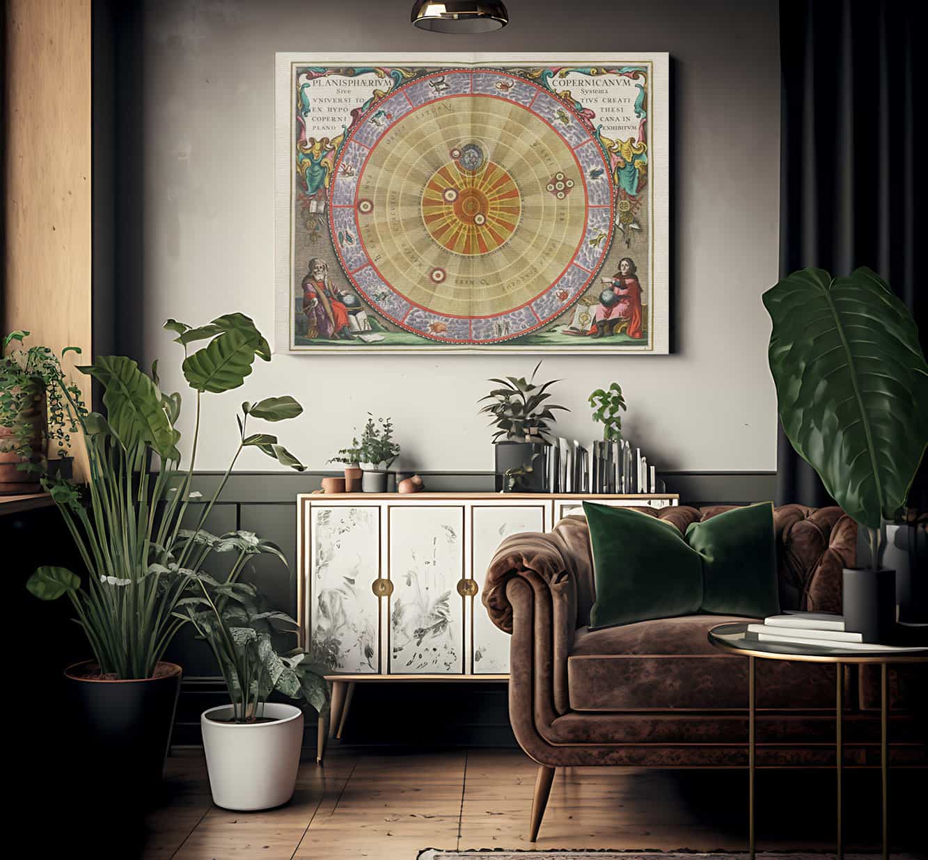 Harmonia Macrocosmica Plate Copy 3 1660 By Andreas Cellarius Fine Art Print