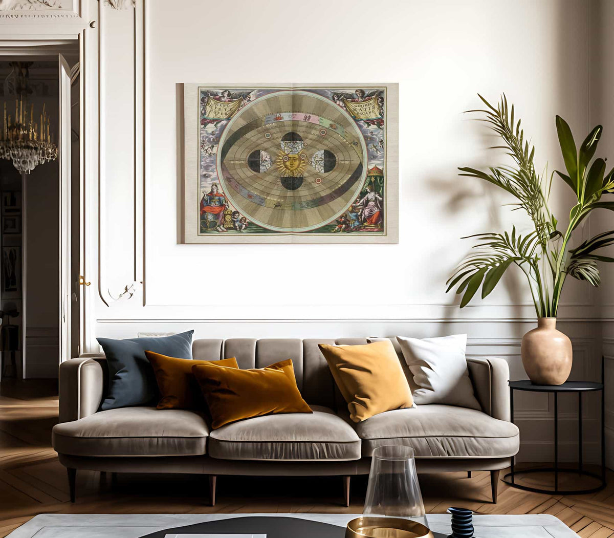 Harmonia Macrocosmica Plate Copy 4 1660 By Andreas Cellarius Fine Art Print