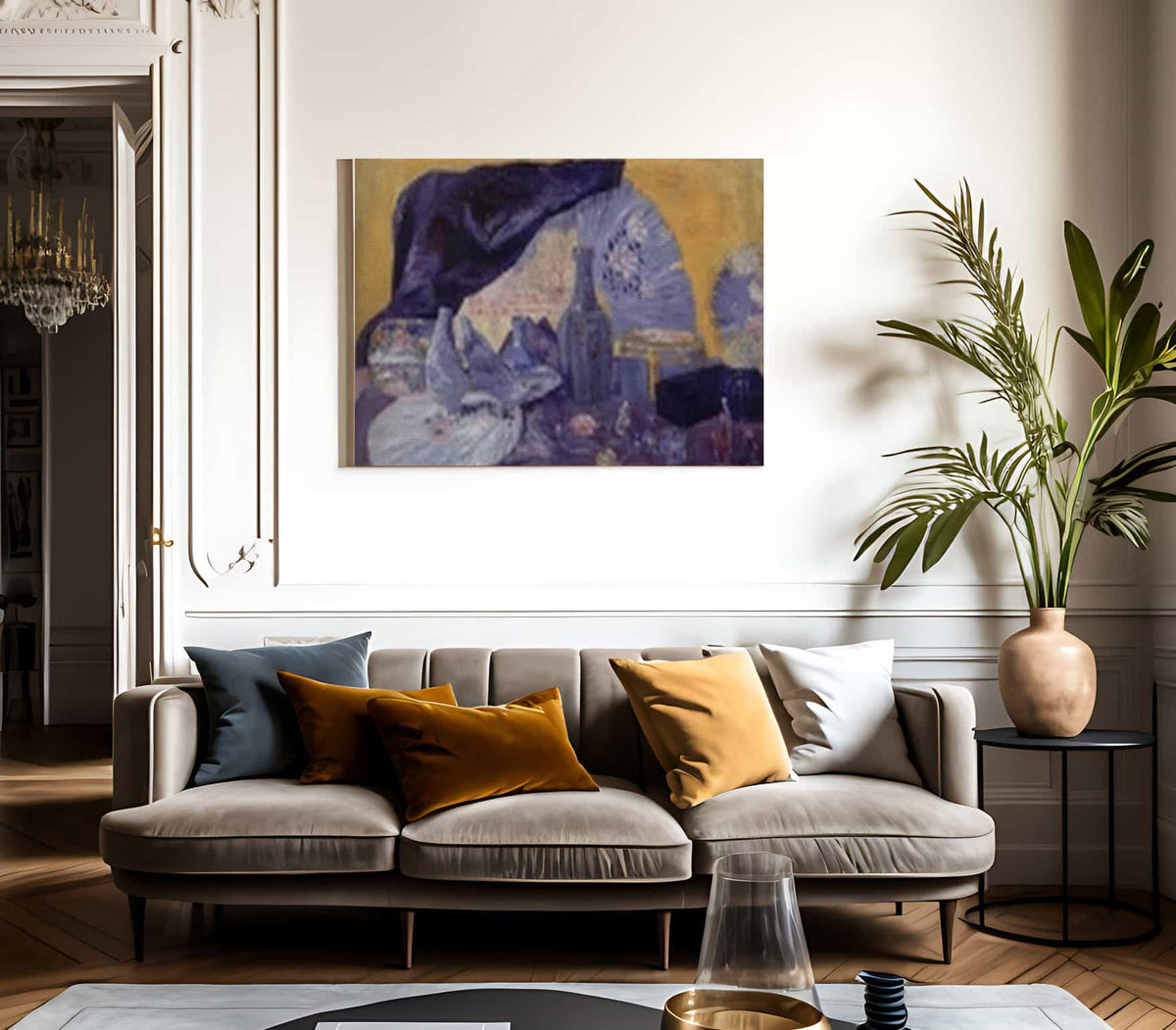 Harmony In Blue By James Ensor Fine Art Print