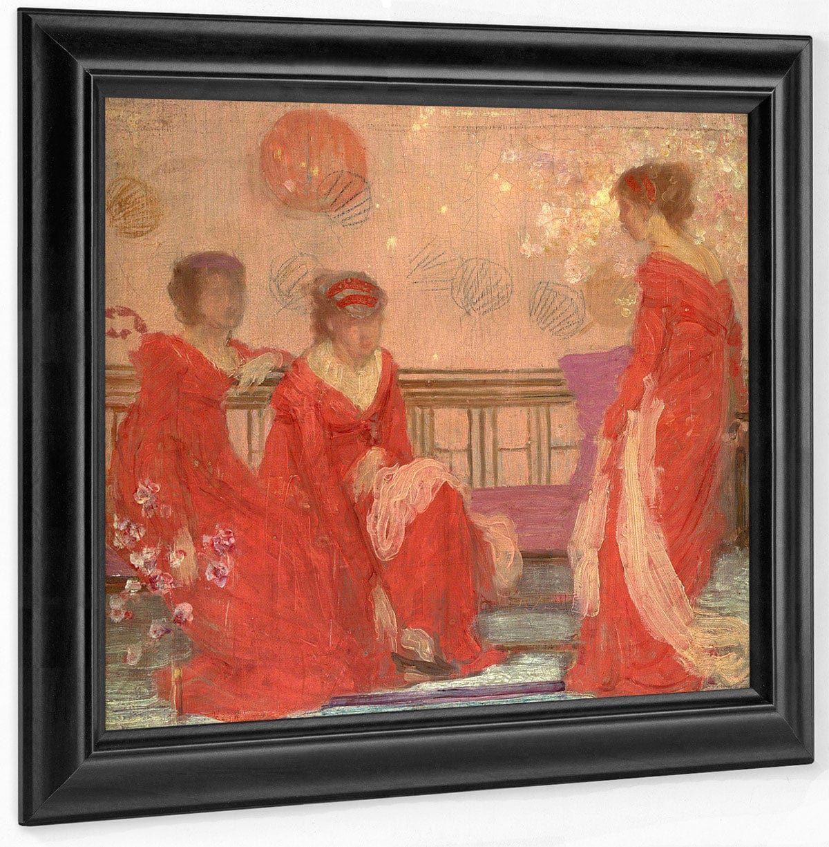 Harmony In Flesh Color And Red By James McNeill Whistler Fine Art Print