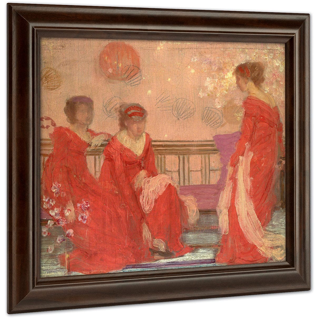 Harmony In Flesh Color And Red By James McNeill Whistler Fine Art Print