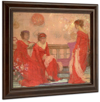 Harmony In Flesh Color And Red By James McNeill Whistler Fine Art Print