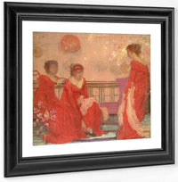 Harmony In Flesh Color And Red By James McNeill Whistler Fine Art Print