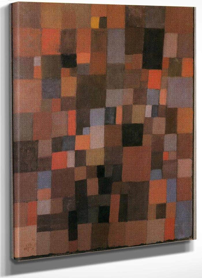 Harmony Of Rectangles In Red Yellow Blue With And Black 1923 238 By Paul Klee Fine Art Print
