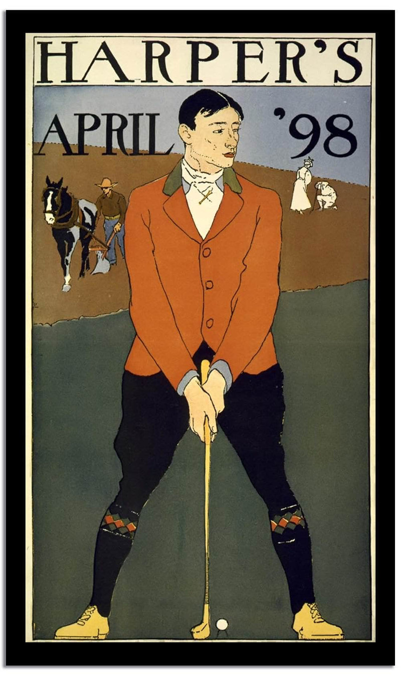 Harper's April 98  Vintage Poster Fine Art Print