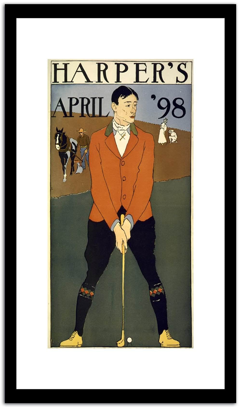 Harper's April 98  Vintage Poster Fine Art Print