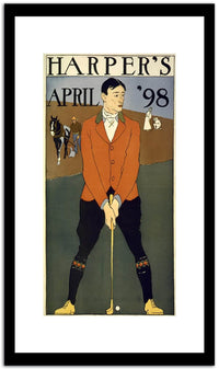 Harper's April 98  Vintage Poster Fine Art Print
