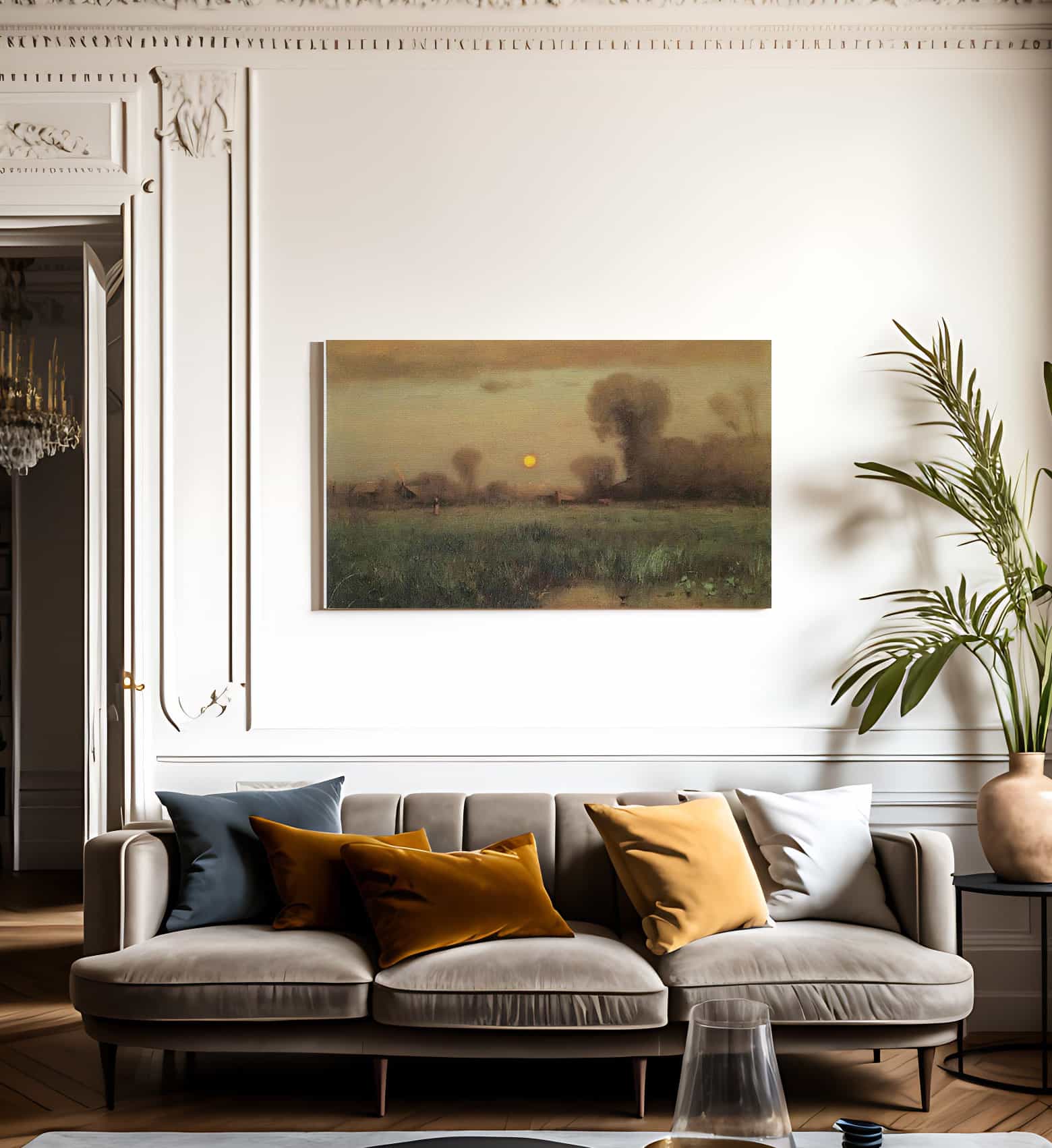 Harvest Moon By George Inness Fine Art Print