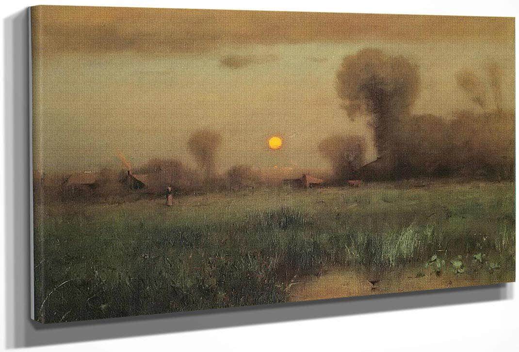 Harvest Moon By George Inness Fine Art Print