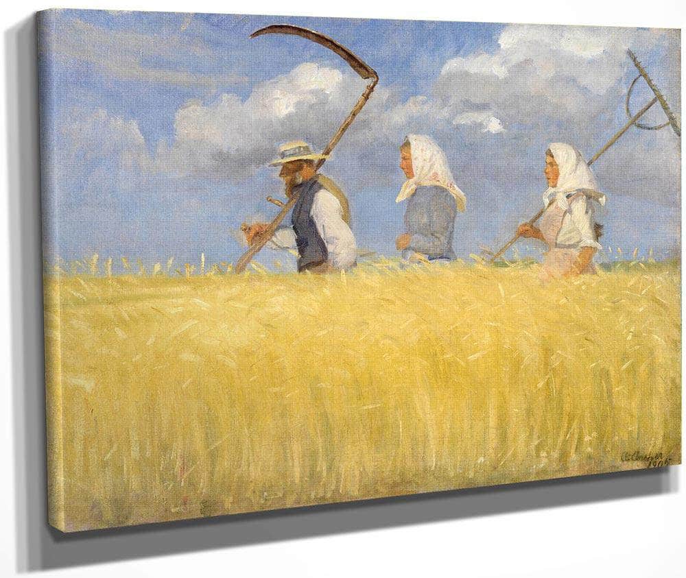 Harvesters 1905 By Anna Ancher Fine Art Print