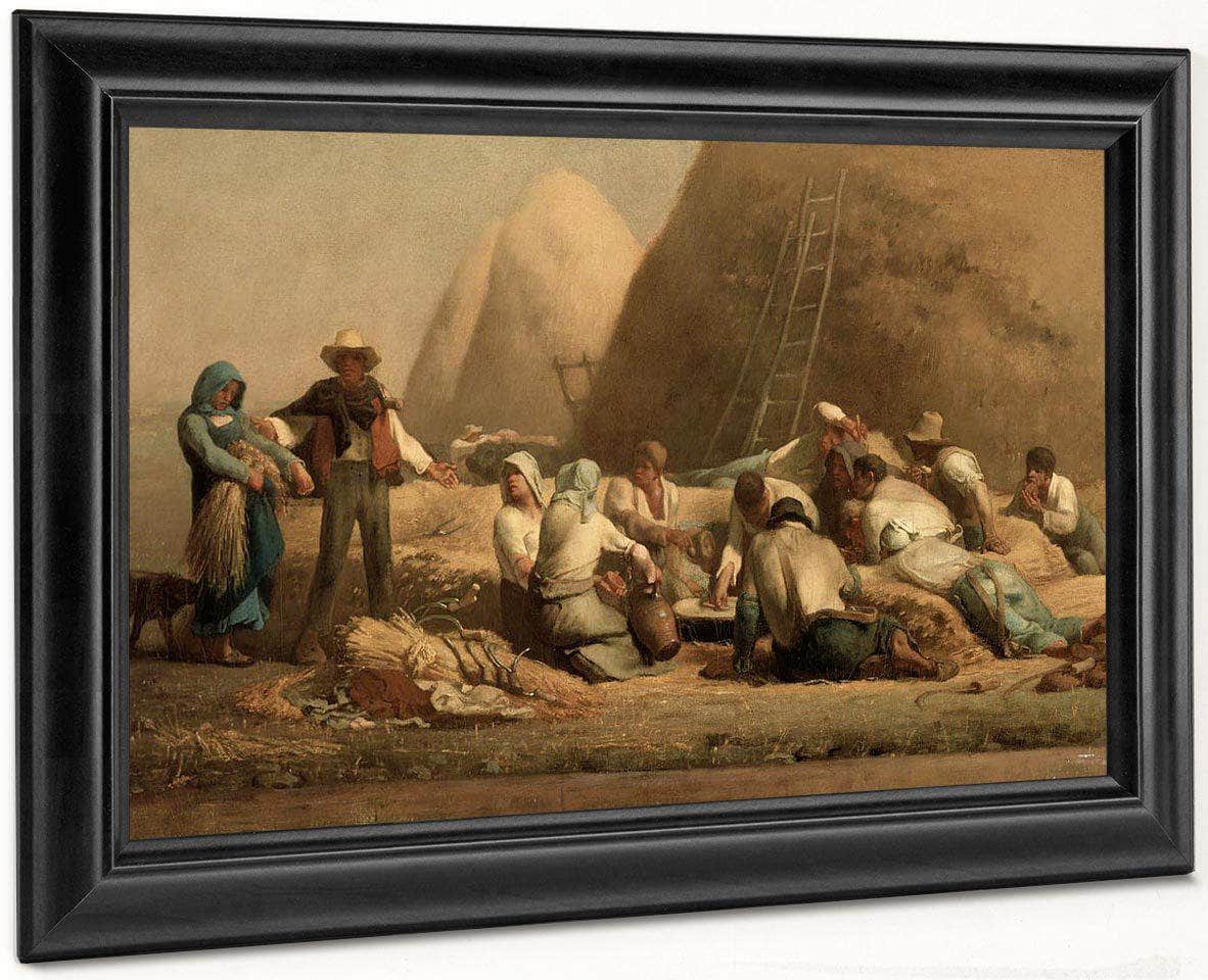 Harvesters Resting (Ruth And Boaz) By Jean Francois Millet Fine Art Print