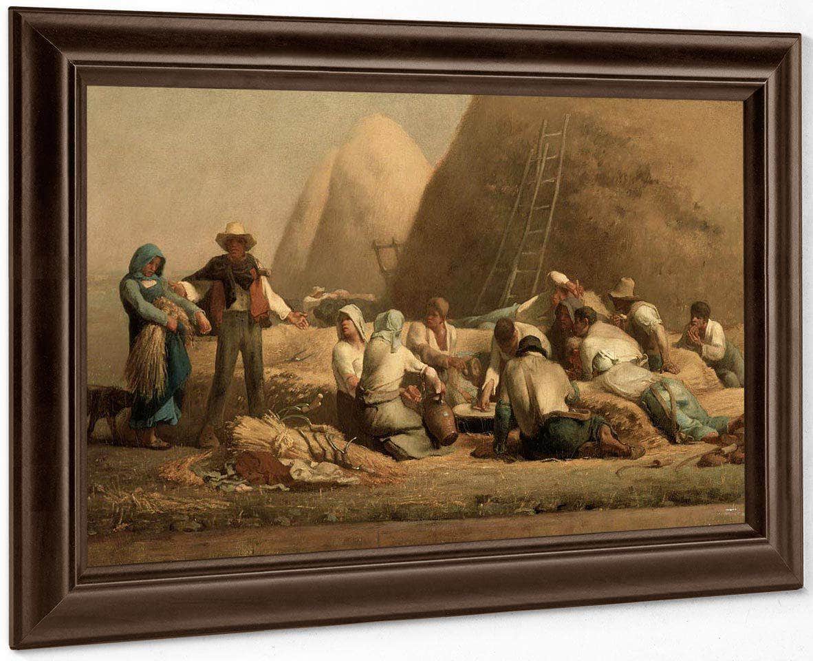 Harvesters Resting (Ruth And Boaz) By Jean Francois Millet Fine Art Print
