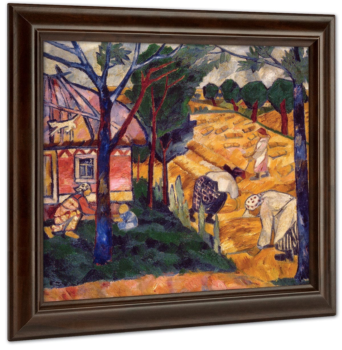 Harvesting 1907 By Natalia Goncharova Fine Art Print