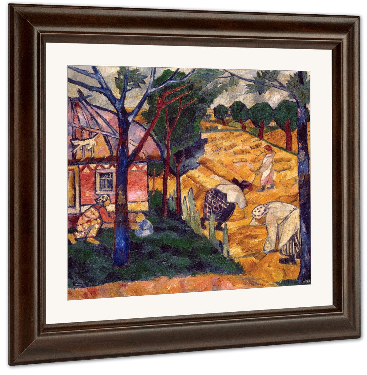 Harvesting 1907 By Natalia Goncharova Fine Art Print