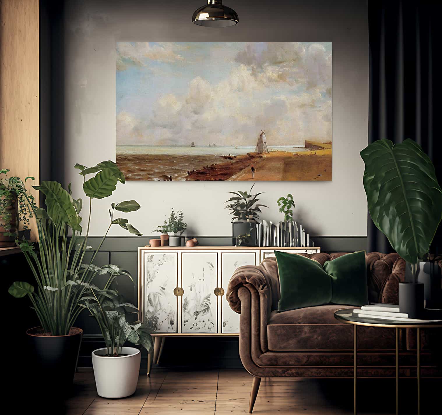 Harwich Light House By John Constable Fine Art Print