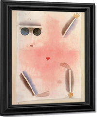 Has Head Hand Foot And Heart 1930 S4 (214) By Paul Klee Fine Art Print