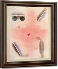 Has Head Hand Foot And Heart 1930 S4 (214) By Paul Klee Fine Art Print