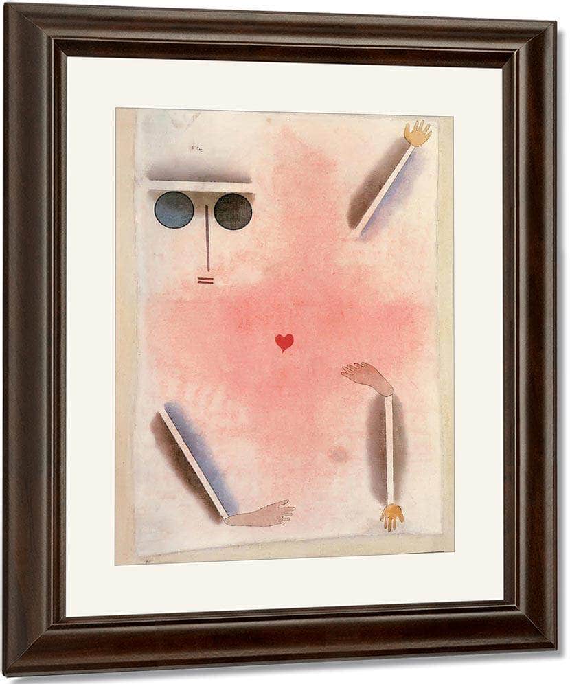 Has Head Hand Foot And Heart 1930 S4 (214) By Paul Klee Fine Art Print