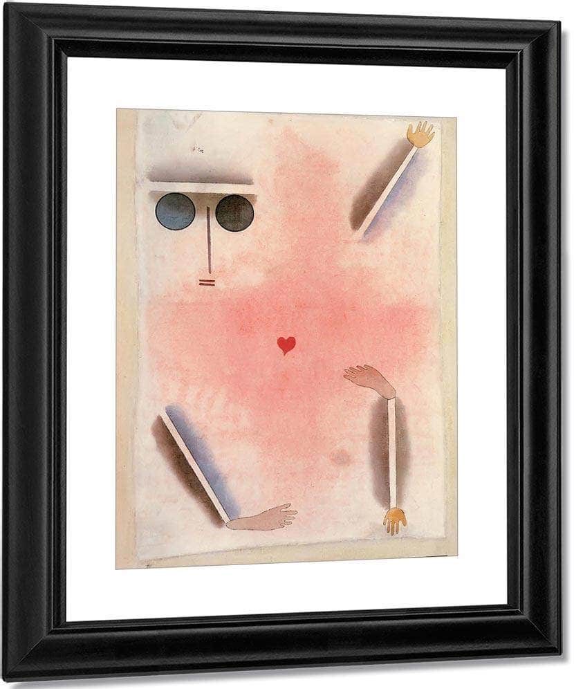 Has Head Hand Foot And Heart 1930 S4 (214) By Paul Klee Fine Art Print