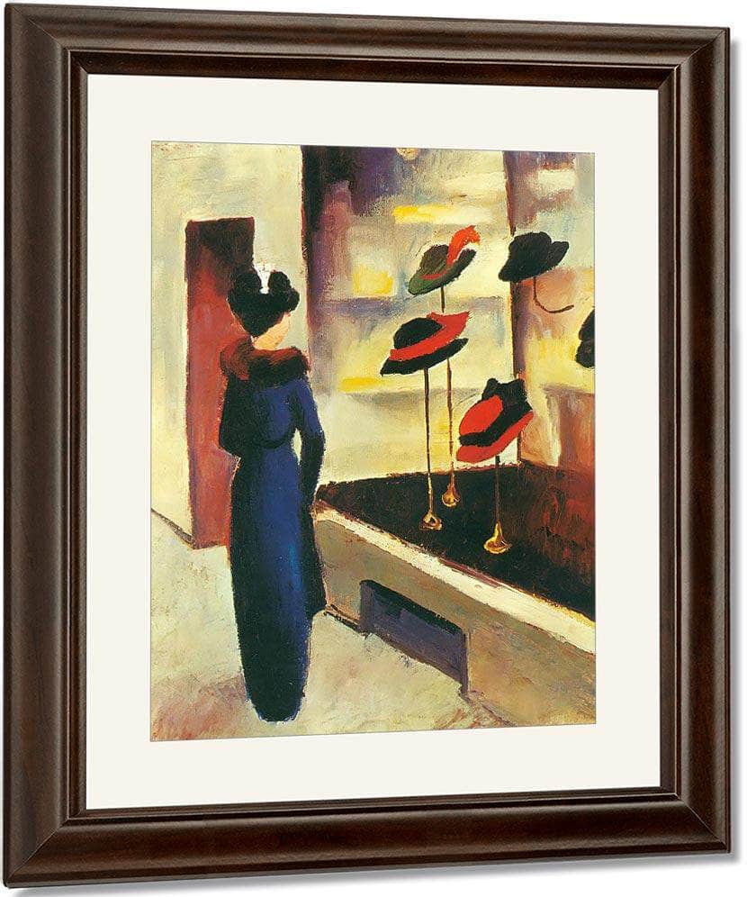 Hat Shop By August Macke Fine Art Print