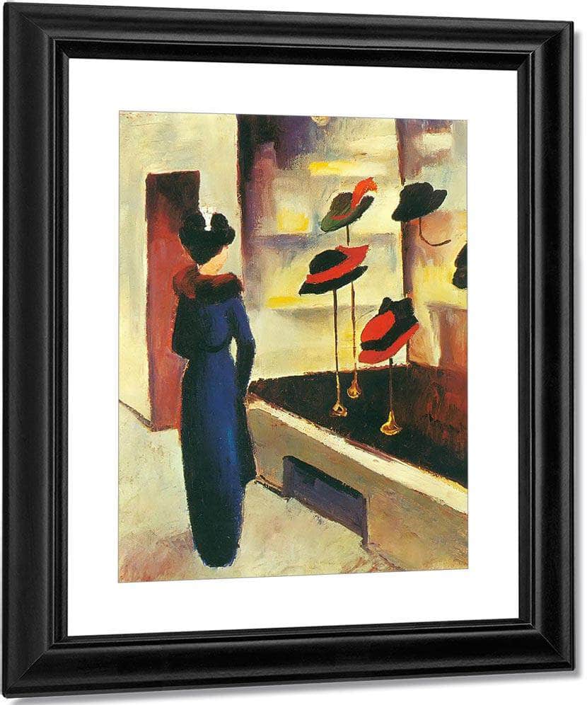 Hat Shop By August Macke Fine Art Print