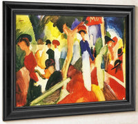 Hat Shop On The Promenade By August Macke Fine Art Print