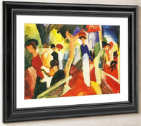 Hat Shop On The Promenade By August Macke Fine Art Print