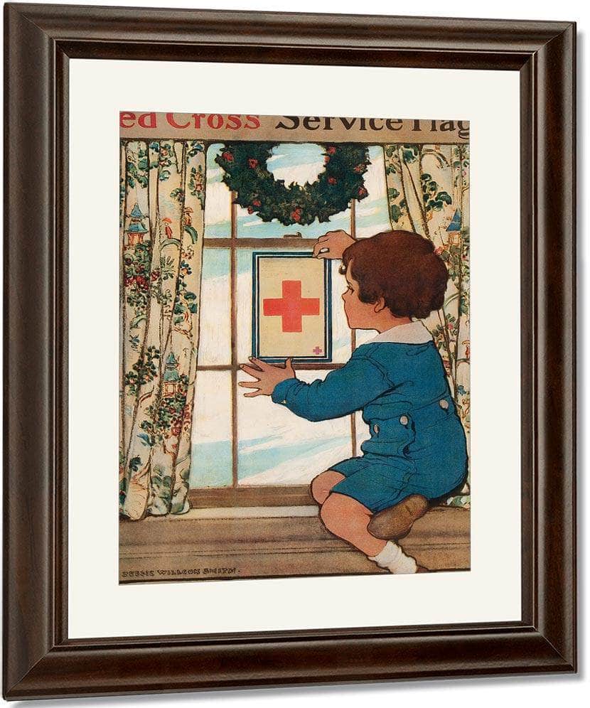 Have You A Red Cross Service Flag By Jessie Willcox Smith Fine Art Print
