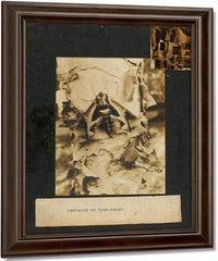 Hawkmoth On Tree Trunk, Study Folder For Book Concealing Coloration In The Animal Kingdom By Abbott Handerson Thayer Fine Art Print