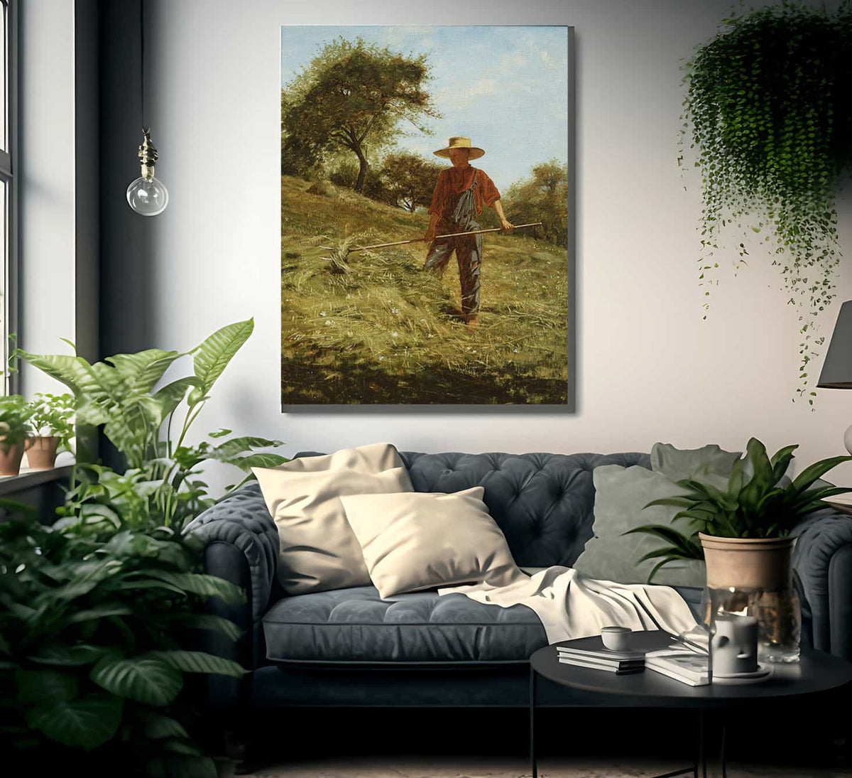 Haymaking By Winslow Homer Fine Art Print