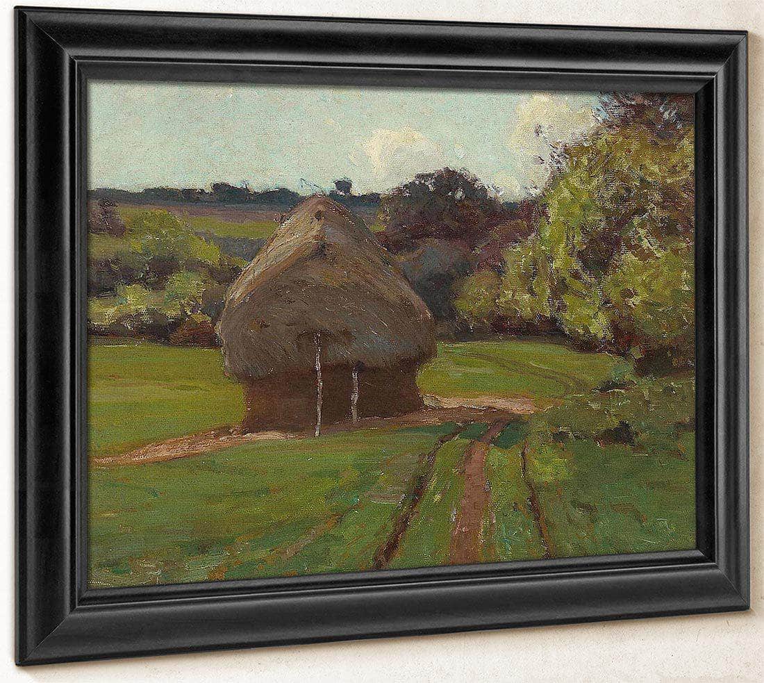 Haystacks By William Wendt Fine Art Print