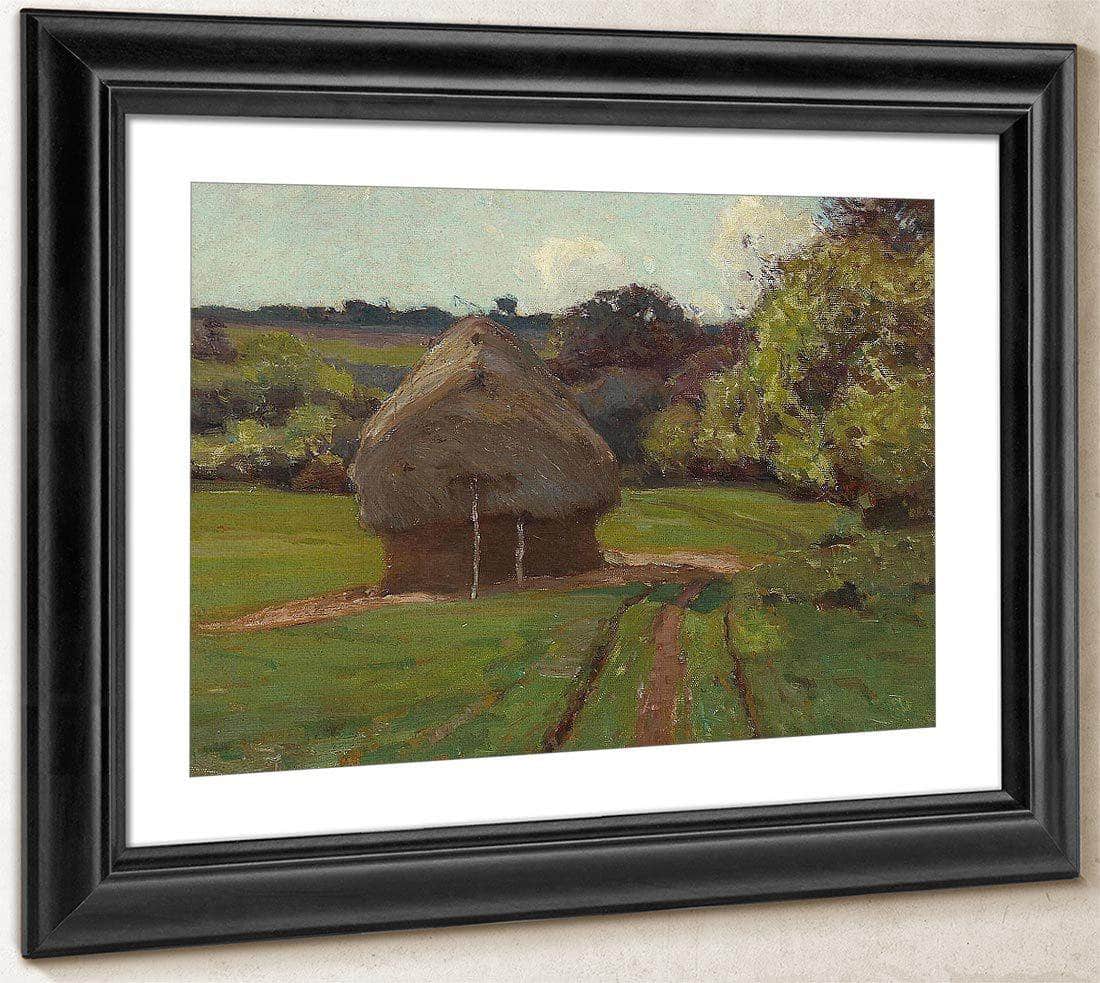 Haystacks By William Wendt Fine Art Print