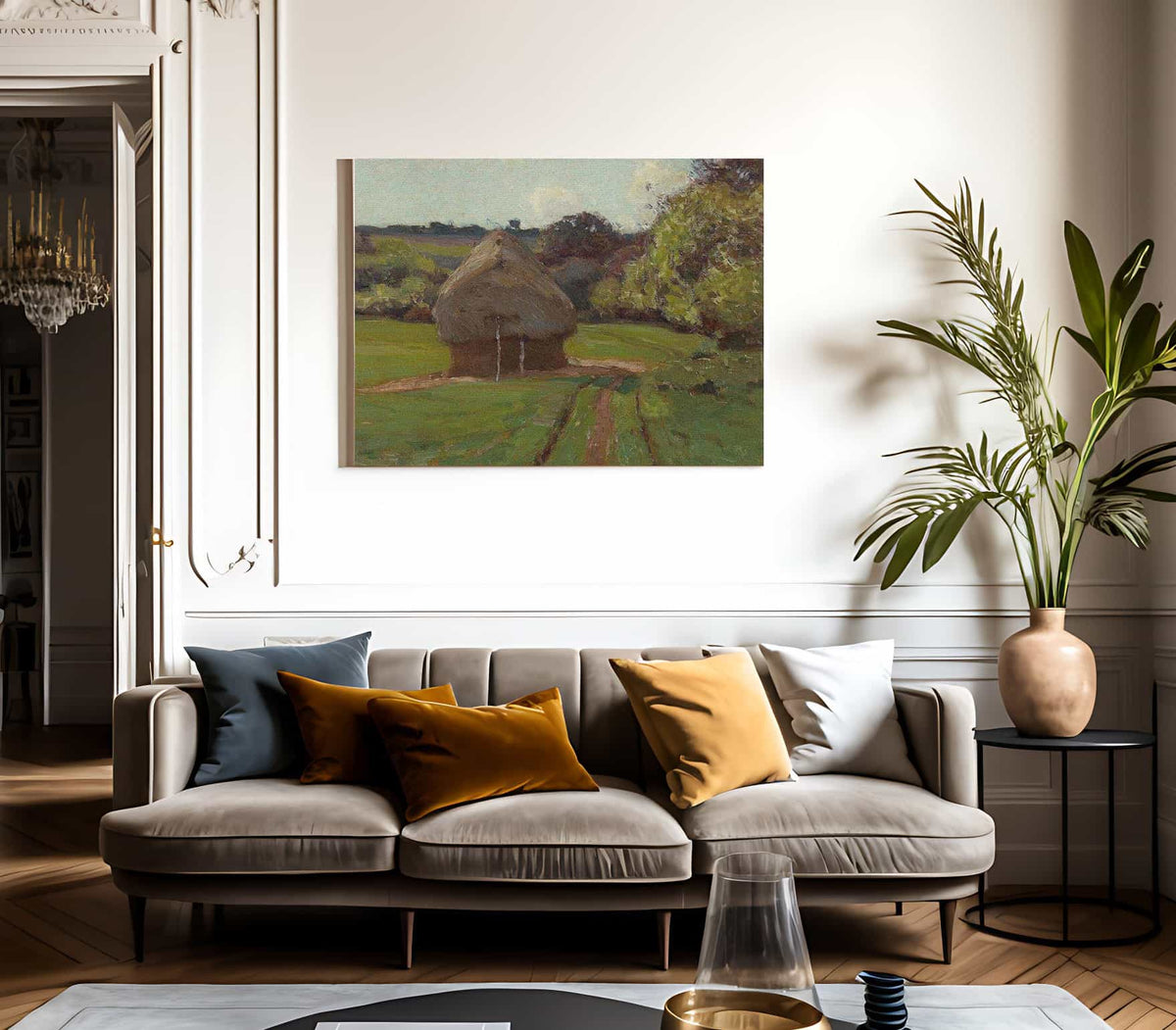 Haystacks By William Wendt Fine Art Print