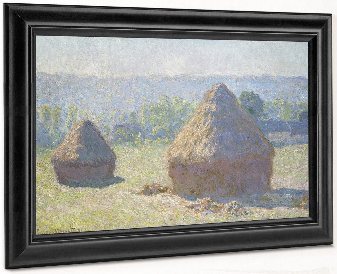 Haystacks, End Of Summer By Claude Monet Fine Art Print