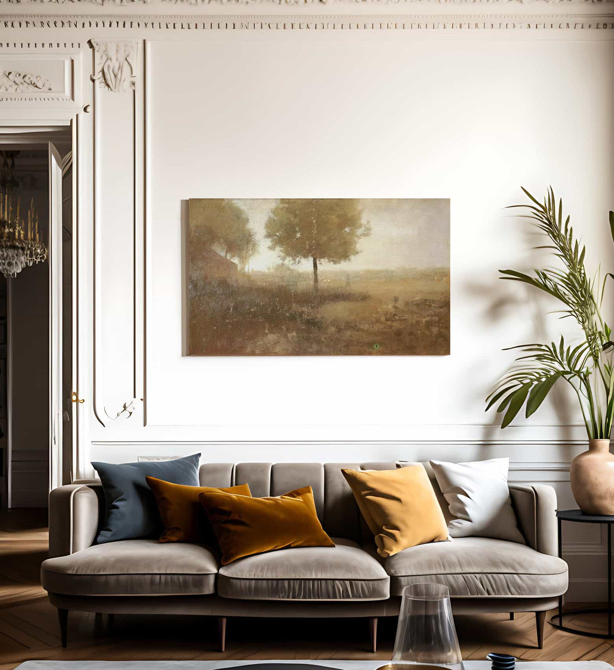 Hazy Morning Montclair By George Inness Fine Art Print