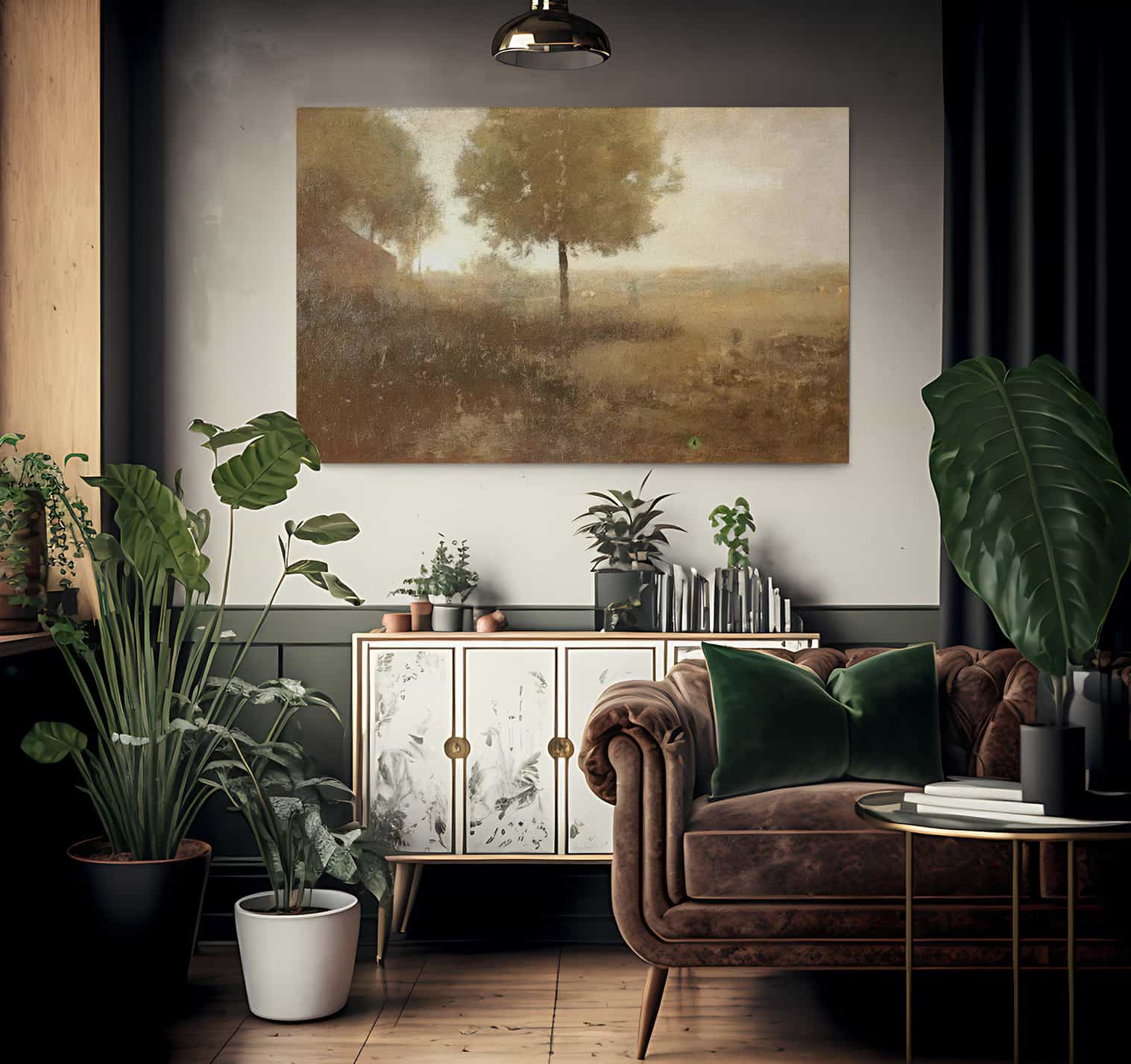 Hazy Morning Montclair By George Inness Fine Art Print