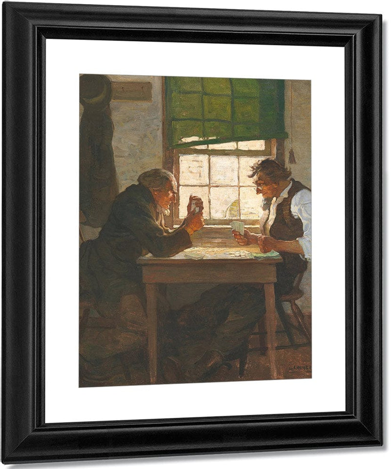 He Deacon And Parson Skeeters By In The Tail Of A Game Of Draw By NC Wyeth Fine Art Print