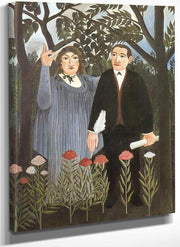 He Muse Inspiring The Poet 1909 By Henri Rousseau Fine Art Print