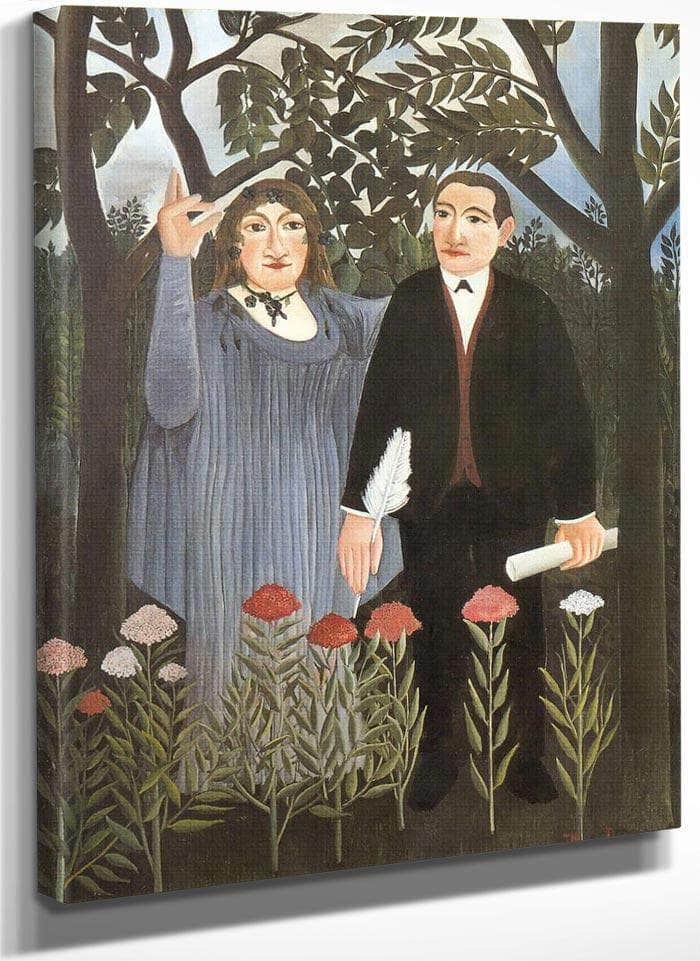 He Muse Inspiring The Poet 1909 By Henri Rousseau Fine Art Print